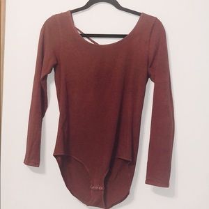 American Eagle Long Sleeve Bodysuit